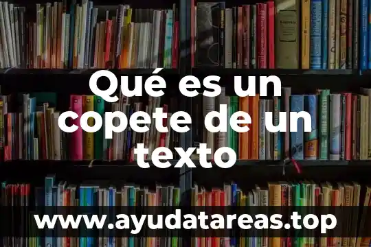 Que es un texto acade 7 Qué es un copete de un texto