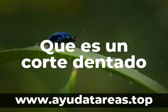 Que es un corte dentado