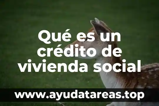 Ahorro de subcuenta de vivienda infonavit que es 8 Qué es un crédito de vivienda social