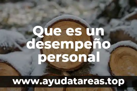 Departamento de personal que es 6 Que es un desempeƱo personal