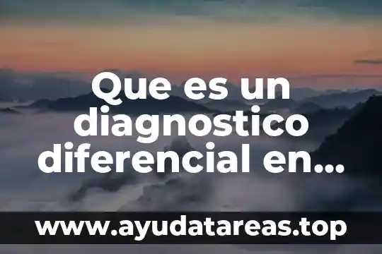 Que es concepto de funcion en calculo diferencial 8 Que es un diagnostico diferencial en terapia fisica