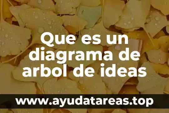 Que es teoria de las ideas 8 Que es un diagrama de arbol de ideas