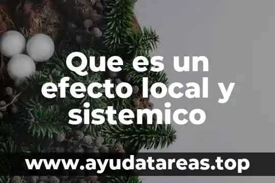 Por que es importante el pensamiento sistémico 7 Que es un efecto local y sistemico