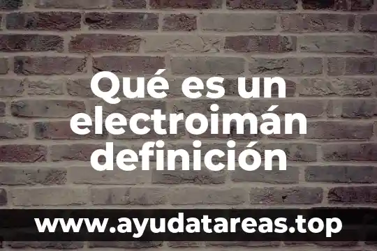 Definicion de que es un programa 7 Qué es un electroimán definición