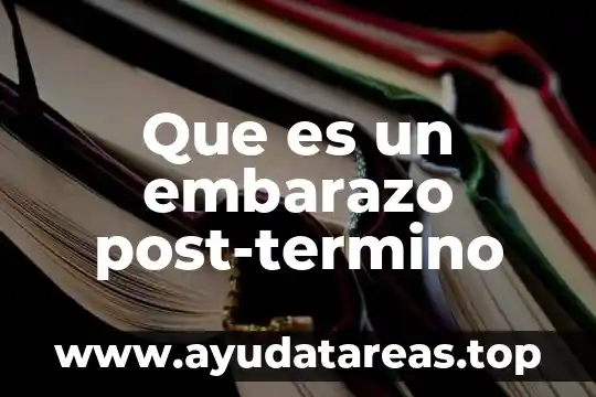 Qué es bueno para calmar los ascos en el embarazo 5 Que es un embarazo post-termino