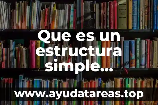 Que es un estructura simple ingenieria civil