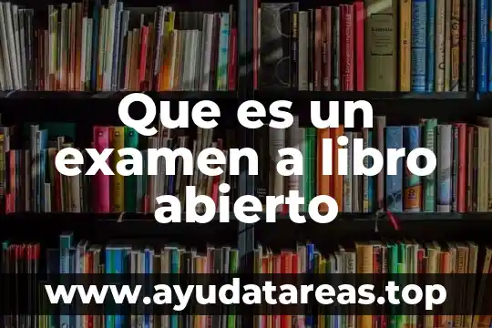 Que es un libro de saramango 7 Que es un examen a libro abierto
