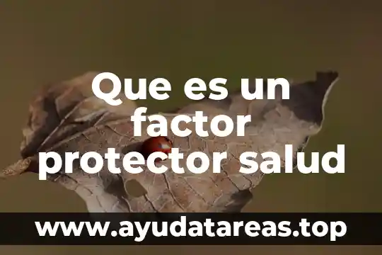 Que es protector termico bomba de agua 4 Que es un factor protector salud