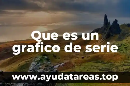 Que es texto grafico y su ejemplo 4 Que es un grafico de serie