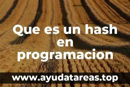 Programacion que es bandera 5 Que es un hash en programacion