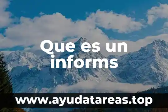 Que es un informs