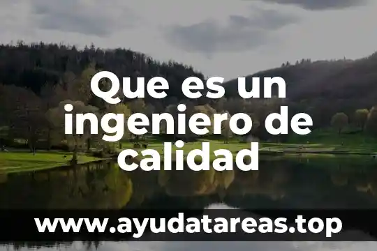 Qué es el código de ética de un ingeniero 3 Que es un ingeniero de calidad
