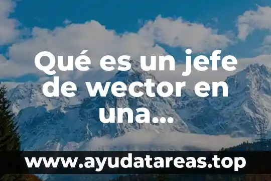 Que es el autor del programa jefe encubierto 8 Qué es un jefe de wector en una comunidad