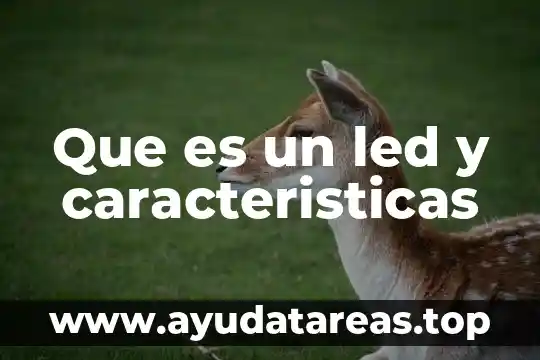 Que es led de alimentación en lg 4 Que es un led y caracteristicas