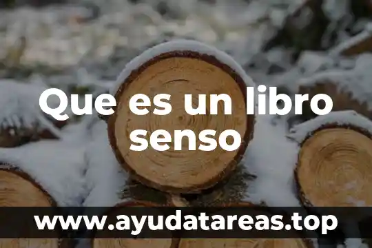Que es color libro 7 Que es un libro senso