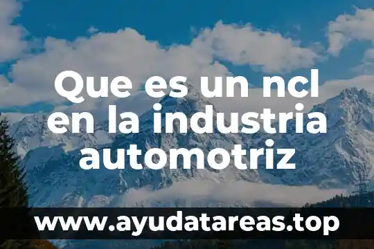 Para que es el agua suavizada en la industria 5 Que es un ncl en la industria automotriz