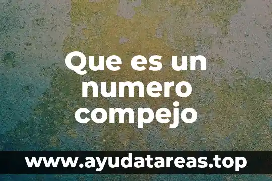 Número de caudal que es 7 Que es un numero compejo