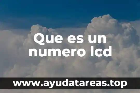 El número áureo 5 Que es un numero lcd
