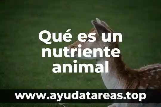 Qué es un animal endémico 4 Qué es un nutriente animal