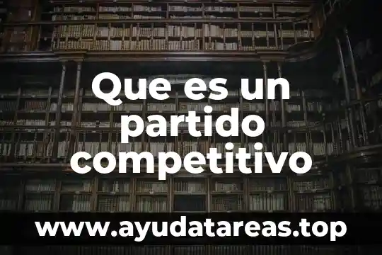 Que es una reaccion con agua 7 Que es un partido competitivo