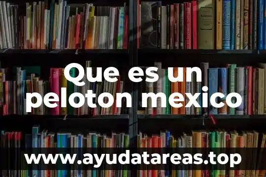 Que es un peloton mexico