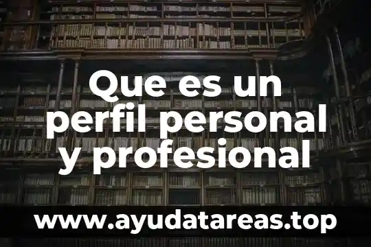 Que es un logotipo personal 6 Que es un perfil personal y profesional