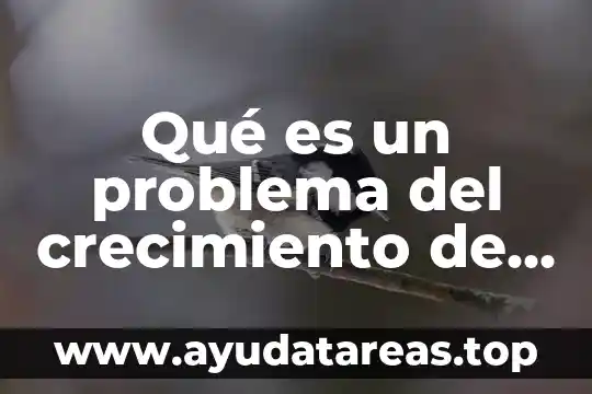 Qué es la población mundial significado 7 Qué es un problema del crecimiento de la población