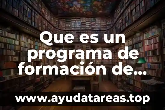 Que es el programa sipare en pd 8 Que es un programa de formación de instructores
