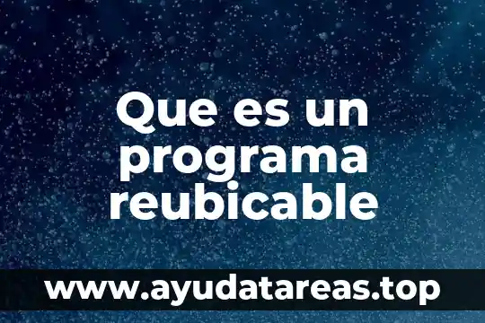 Que es el programa pspp 7 Que es un programa reubicable