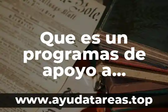 Que es un programas de apoyo a inversionistas