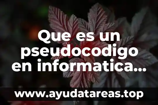Virus físico en informática que es 7 Que es un pseudocodigo en informatica ejemplos