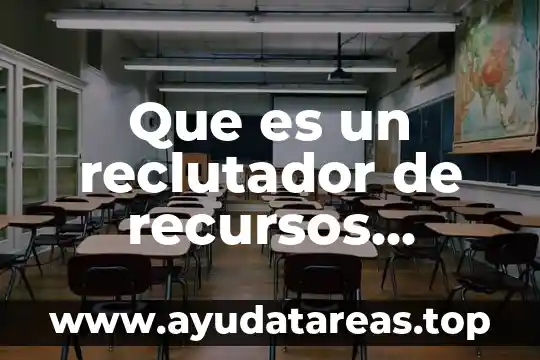 Escudo de la asociación de los derechos humanos que es 4 Que es un reclutador de recursos humanos