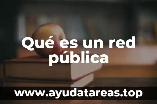 Que es el sulfito red 5 Qué es un red pública