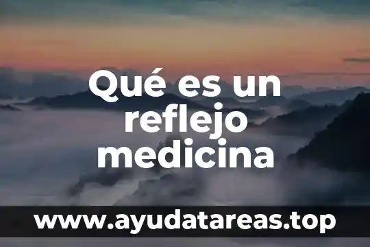 Que es preludio en medicina 3 Qué es un reflejo medicina