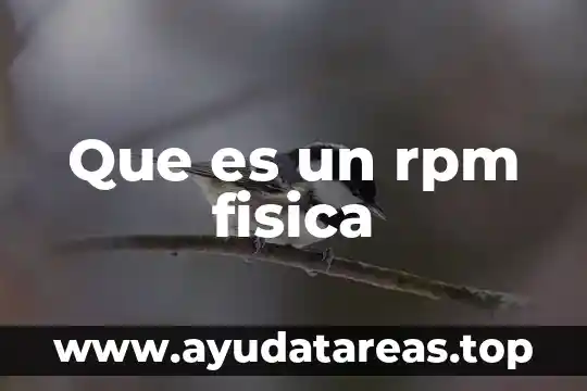Que es isomeria y sus tipos 4 Que es un rpm fisica