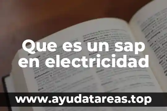 Que es un sap en electricidad