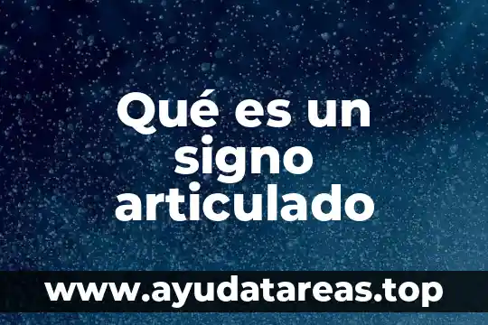 Que es pavimento articulado 3 Qué es un signo articulado