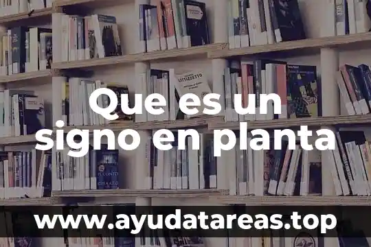 Qué es una planta de emergencia portátil 5 Que es un signo en planta