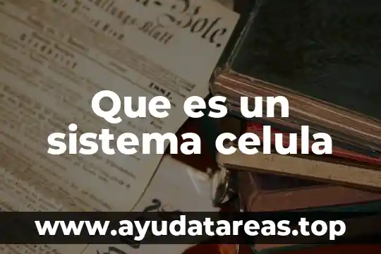 Qué es el sistema endocrino y cómo está compuesto 3 Que es un sistema celula