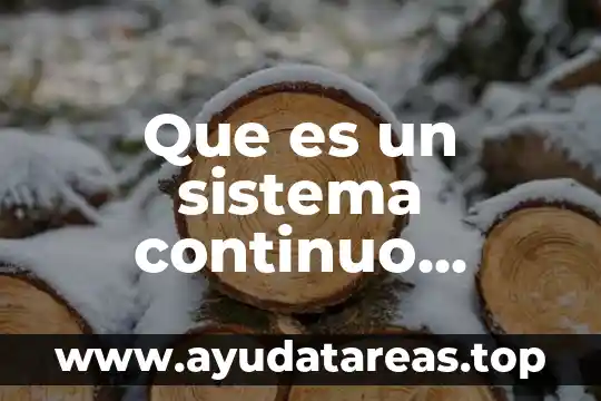 Que es el muestreo continuo intermitente errática quimica 7 Que es un sistema continuo electroforesis