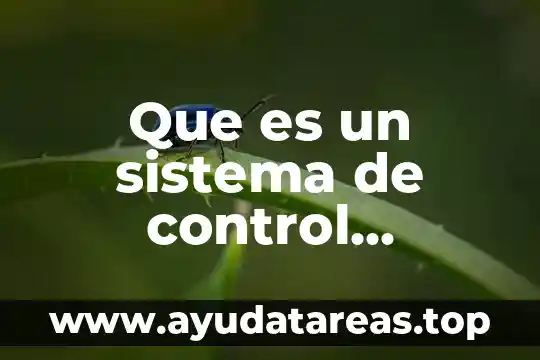 Que es un sistema de control modular
