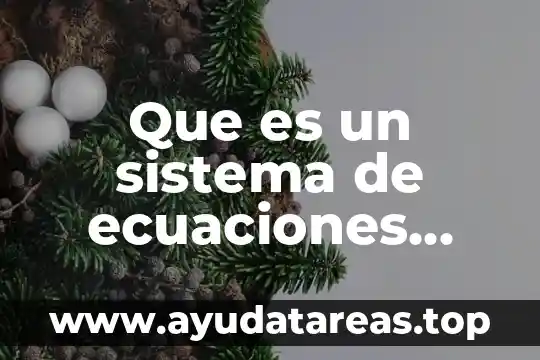 Que es un sistema de ecuaciones lineales de dos variables