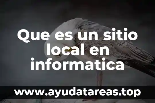 Que es sitio web ejemplos con nombre 5 Que es un sitio local en informatica