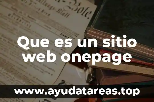 Que es sitio web ejemplos con nombre 7 Que es un sitio web onepage