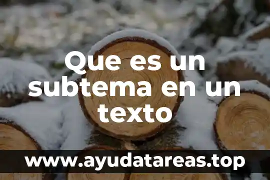 Que es un diagrama de representación con ilustraciones y texto 4 Que es un subtema en un texto