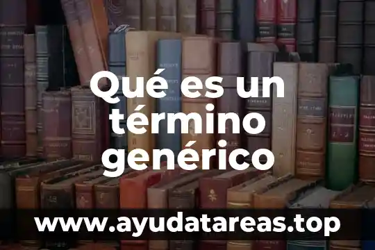 Que es el cociente en termino matemático 3 Qué es un término genérico