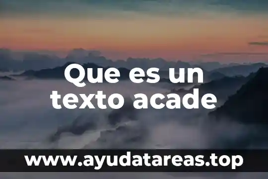 Que es un texto nanas 8 Que es un texto acade
