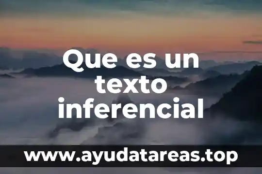 Que es un diagrama de representación con ilustraciones y texto 7 Que es un texto inferencial