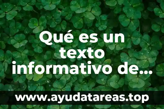 Que es un texto imperativo 6 Qué es un texto informativo de ciencia y tecnología para niños
