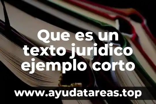 Qué es el reloj concepto corto 4 Que es un texto juridico ejemplo corto